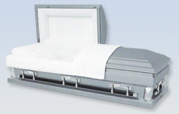 Hercules Silver Oversized Casket